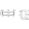 Тумба под раковину LAUFEN THE NEW CLASSIC 120x31 4.0605.2.085.631.1